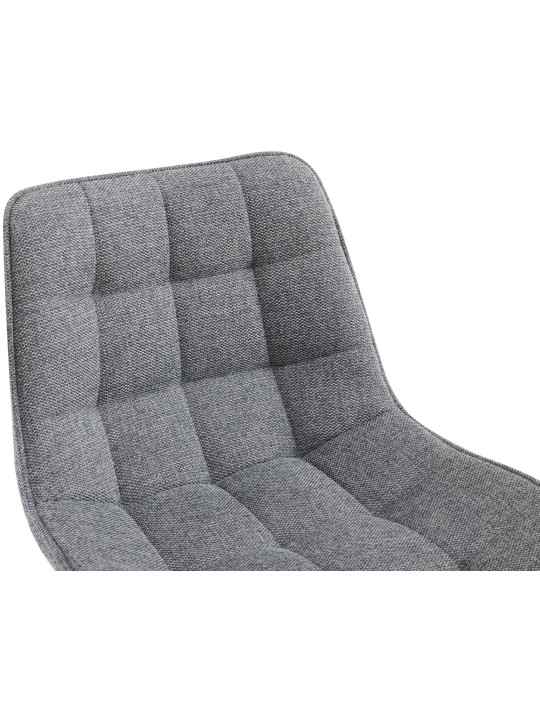 Banqueta alta tecido Dartford, cinza