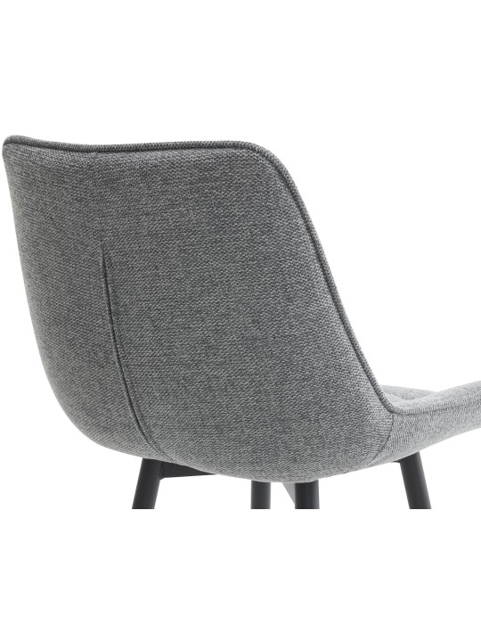 Banqueta alta tecido Dartford, cinza