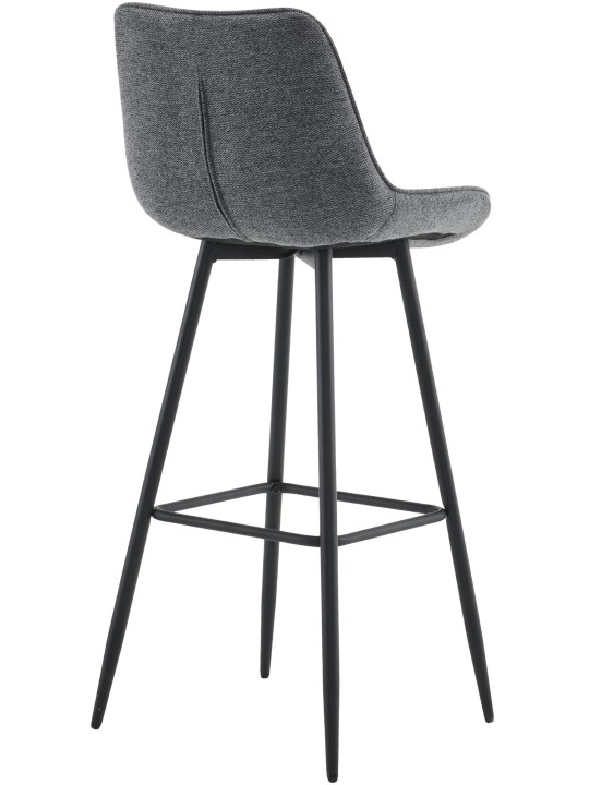 Banqueta alta tecido Dartford, cinza escuro
