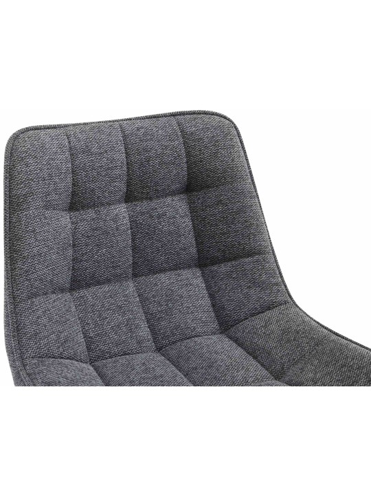 Banqueta alta tecido Dartford, cinza escuro