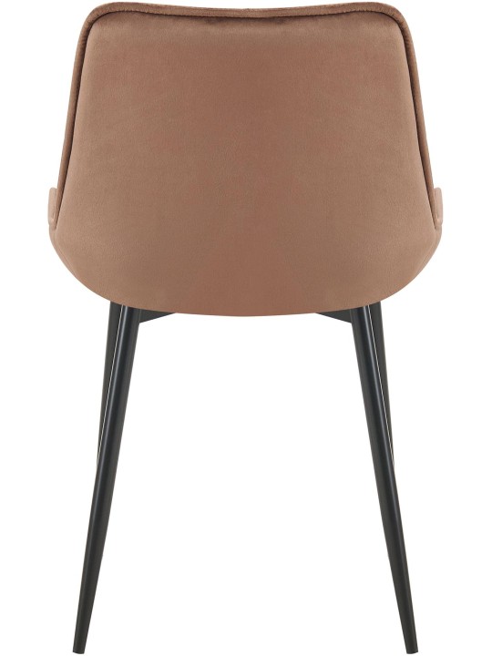 Cadeira de jantar de veludo Wallace, castanho Cadeira de jantar de veludo Wallace, castanho