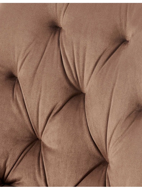 Cadeira de jantar de veludo Wallace, castanho Cadeira de jantar de veludo Wallace, castanho