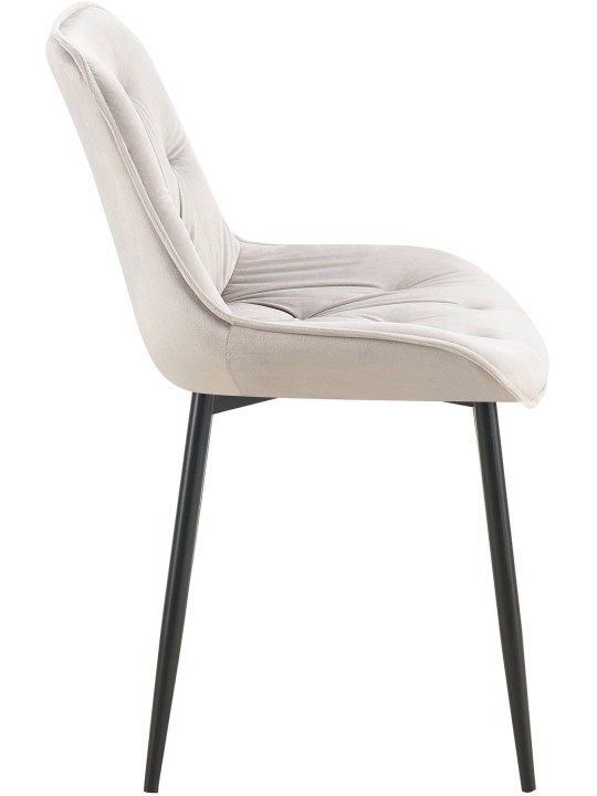 Cadeira de jantar de veludo Wallace, cinza