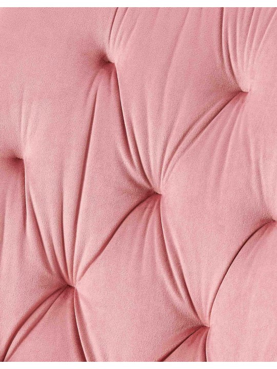 Cadeira de jantar de veludo Wallace, rosa