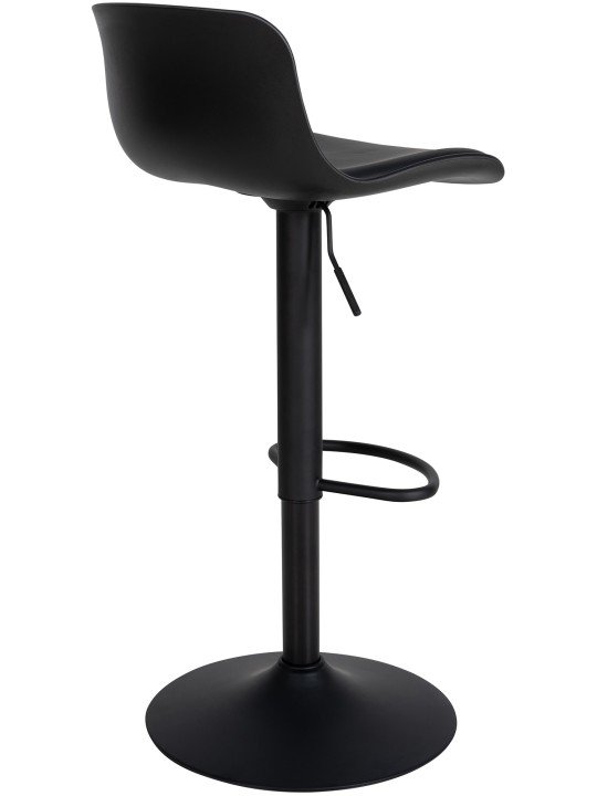 Conjunto de 4 bancos altos em pele sintética Almada, preto