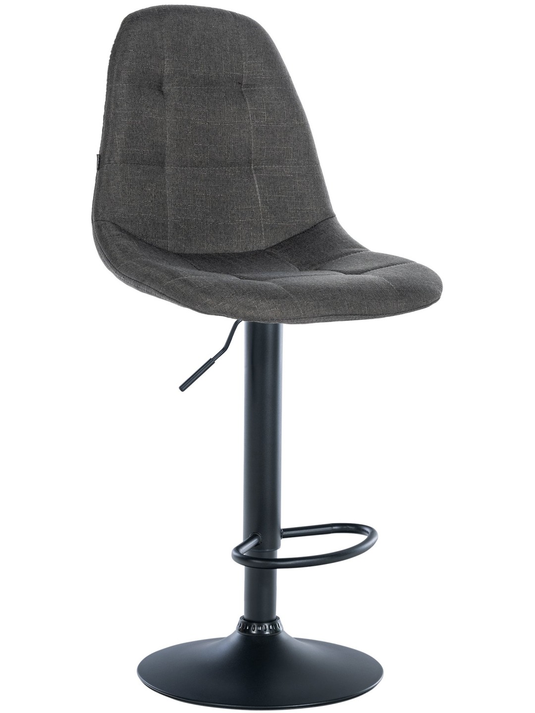 Banqueta alta Elmore tecido B, cinza escuro