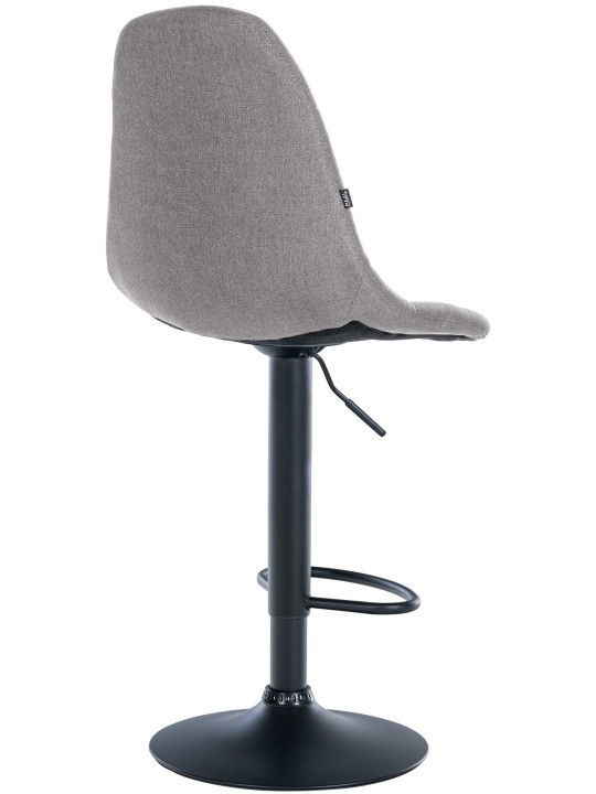Banqueta alta Elmore tecido B, cinza