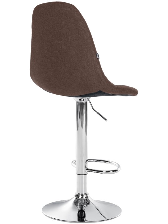 Banqueta alta Elmore tecido C, castanho