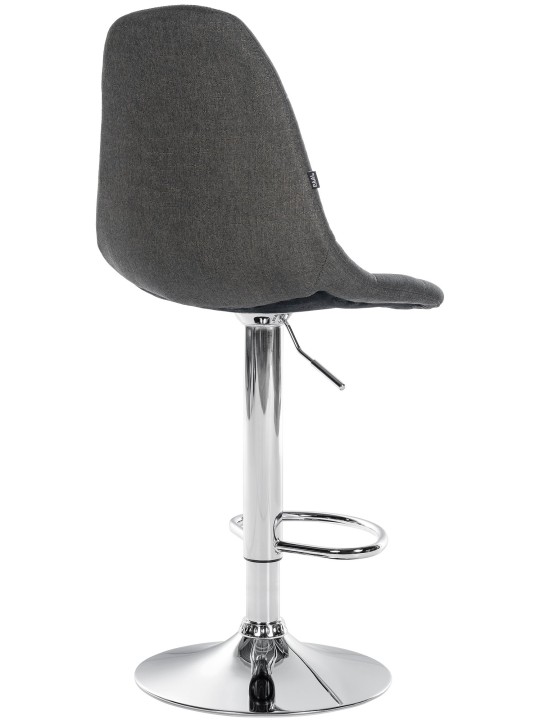 Banqueta alta Elmore tecido C, cinza escuro