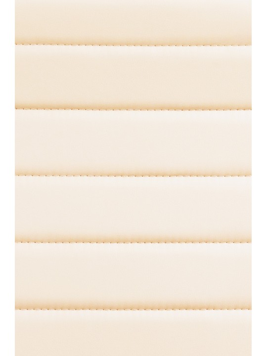 Cadeira de escritório em couro sintético Havana, creme