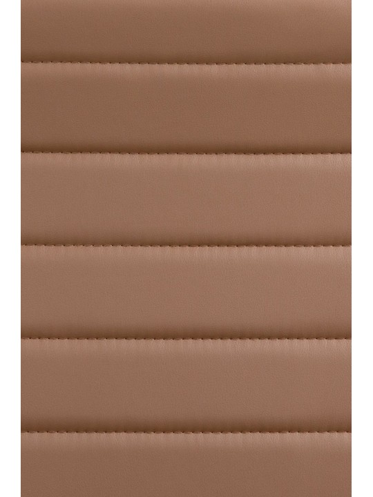 Cadeira de escritório em couro sintético Havana, castanho claro