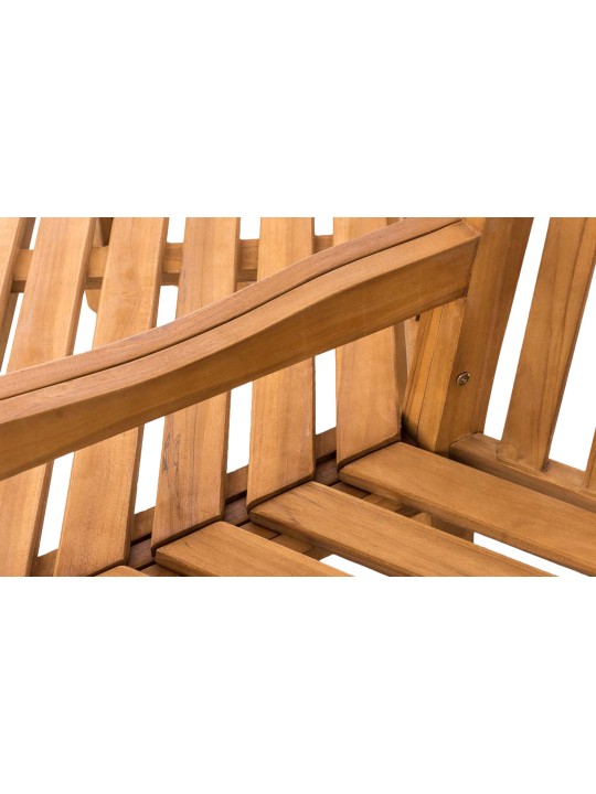 Banco de árvore Kenna com apoio de braço semicircular 200 cm, teca Banco de árvore Kenna com apoio de braço semicircular 200 cm, teca