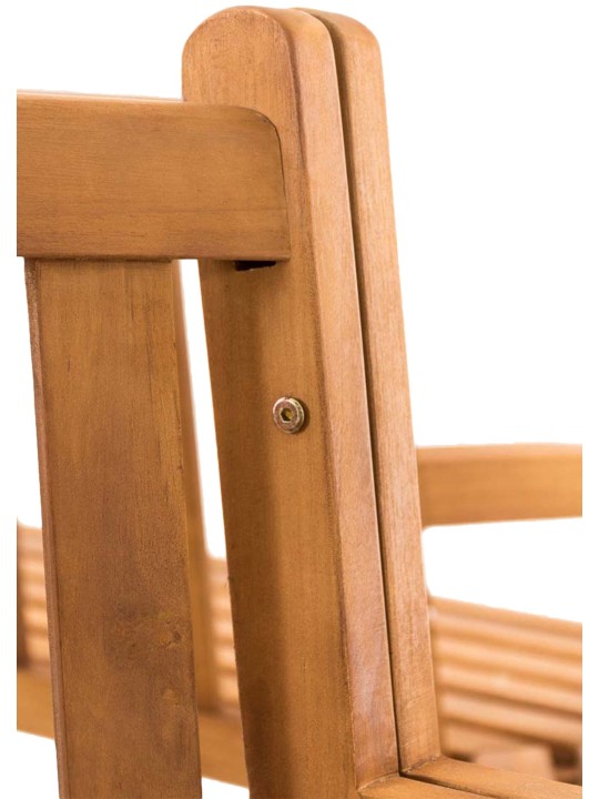 Banco de árvore Kenna com apoio de braço semicircular 250 cm, teca