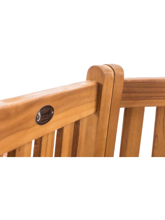 Banco de árvore Kenna com apoio de braço semicircular 250 cm, teca