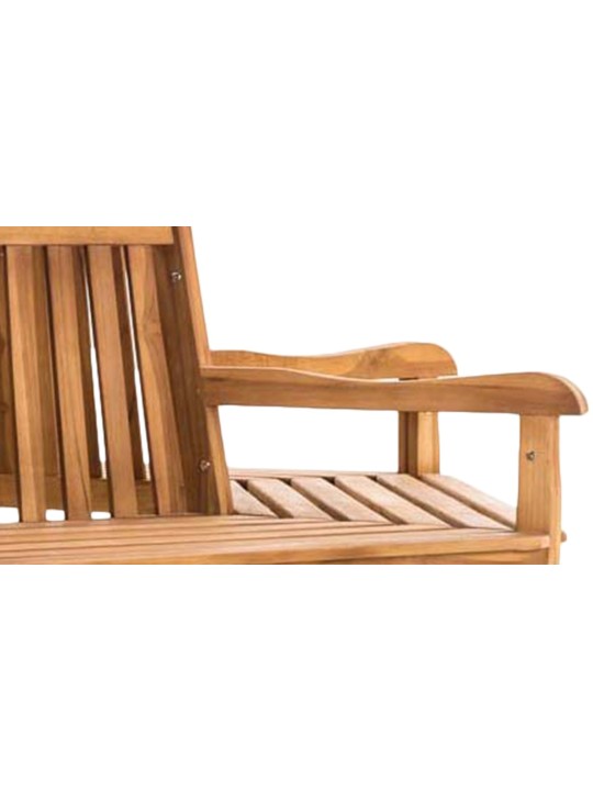 Banco de árvore Kenna com apoio de braço semicircular 250 cm, teca