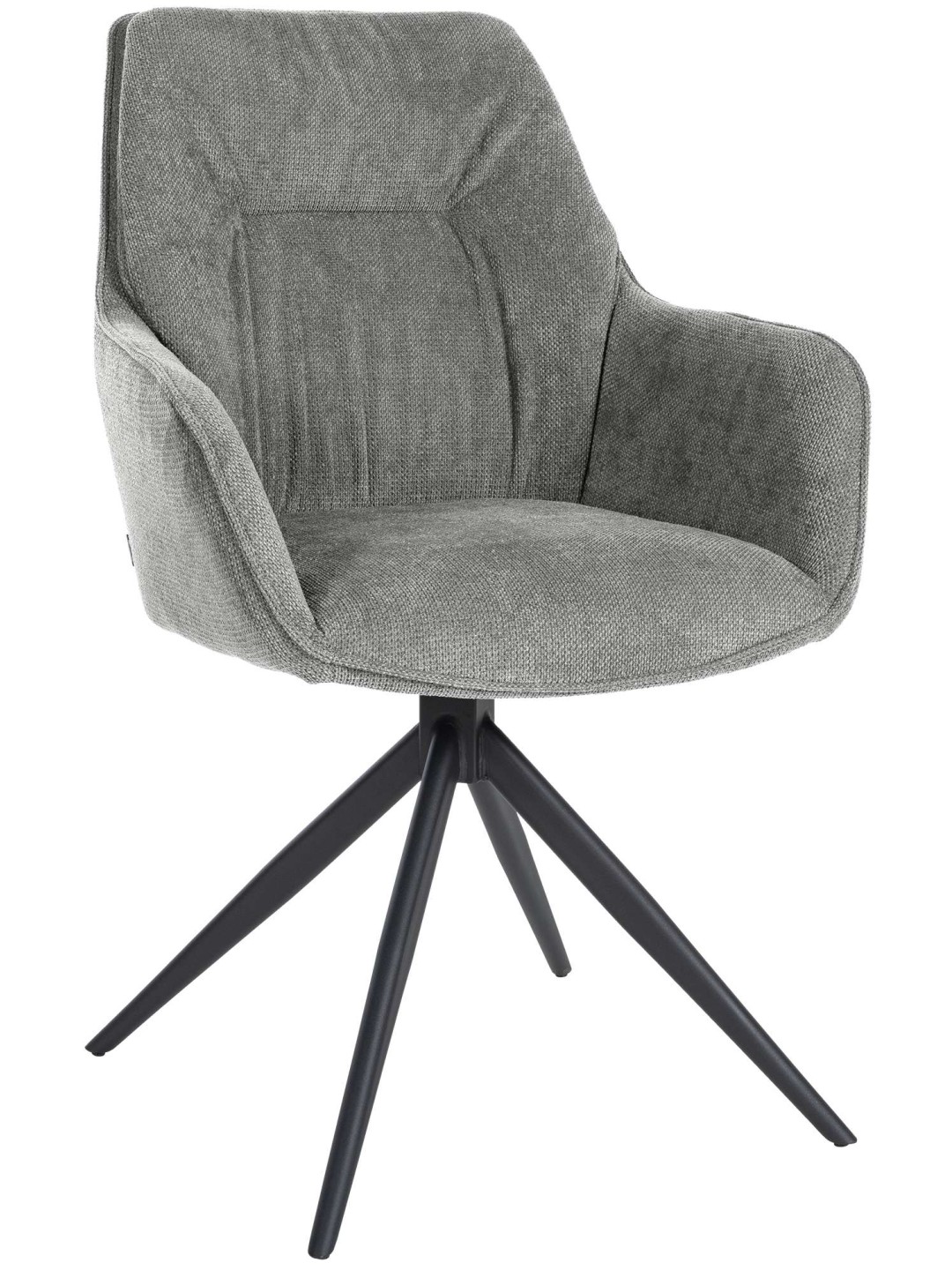 Cadeira de jantar Jules tecido, cinza