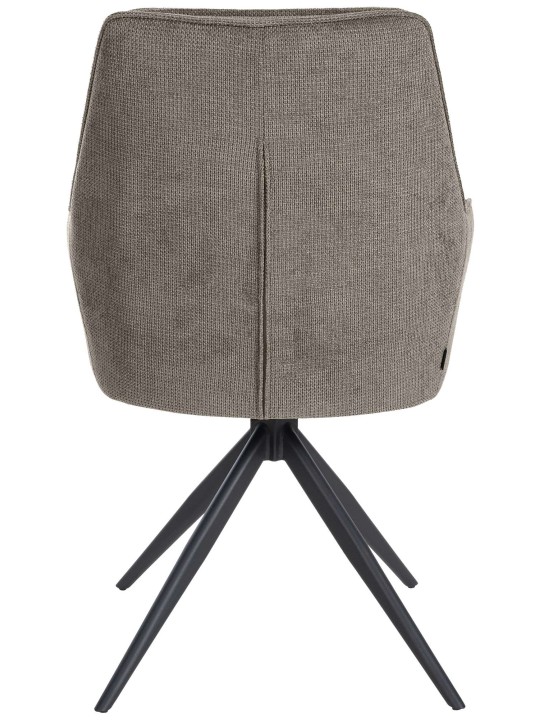 Cadeira de jantar Jules tecido, cinza escuro