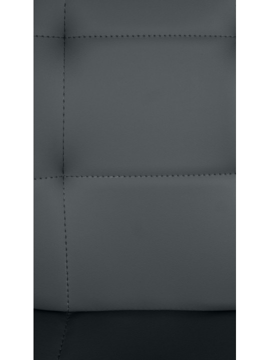 Banqueta alta Elmore couro sintético B, cinza