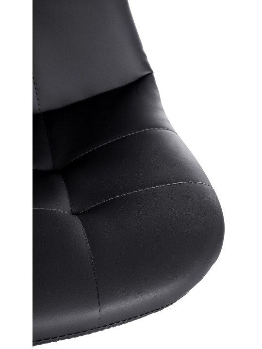 Banqueta alta Elmore couro sintético B, preto