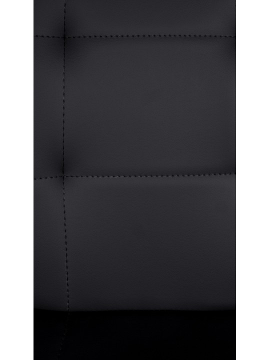 Banqueta alta Elmore couro sintético C, preto