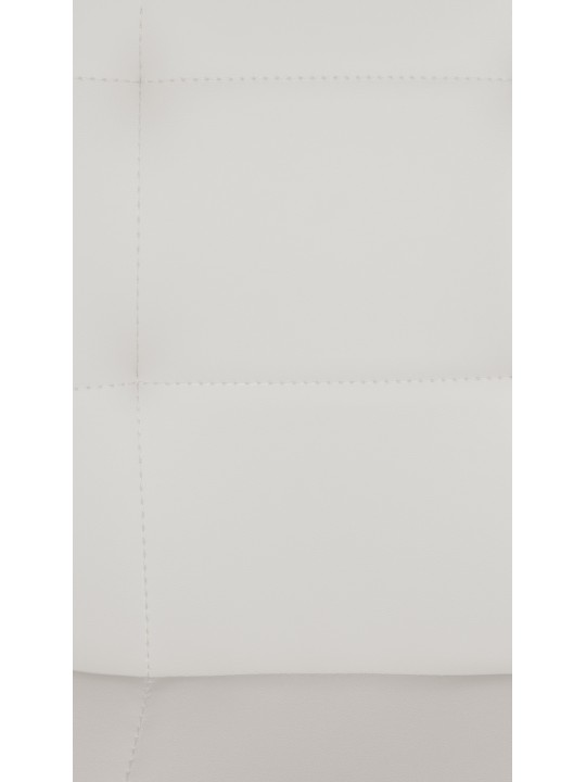 Banqueta alta Elmore couro sintético W, branco