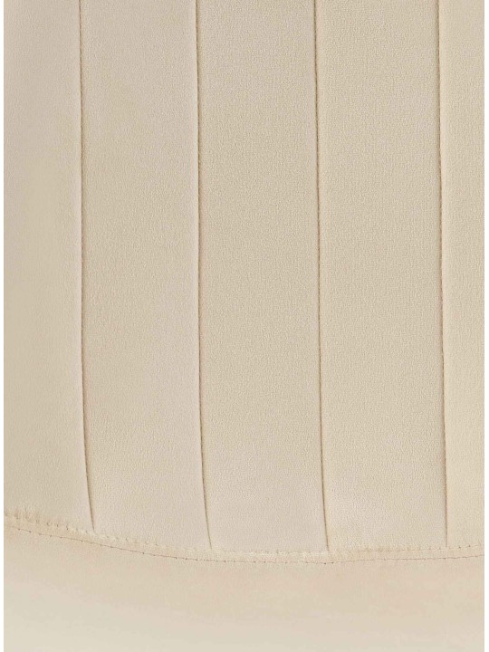 Conjunto de 4 cadeiras de jantar em veludo Baxter, creme