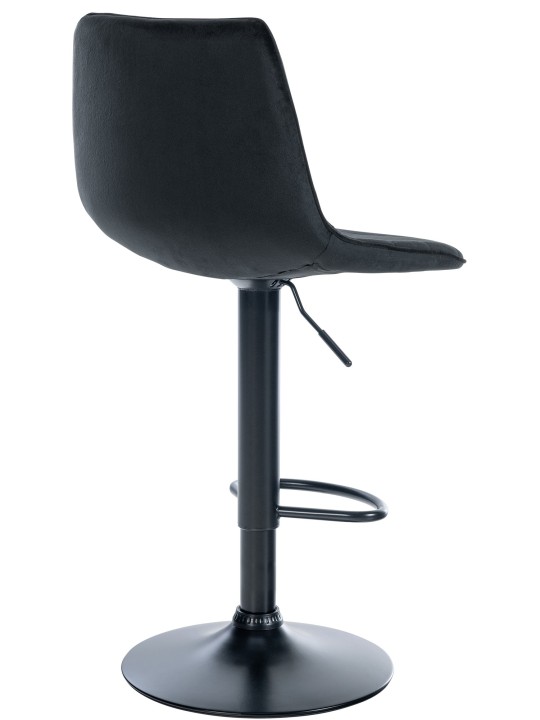 Conjunto de 2 bancos altos Lex veludo, preto Conjunto de 2 bancos altos Lex veludo, preto