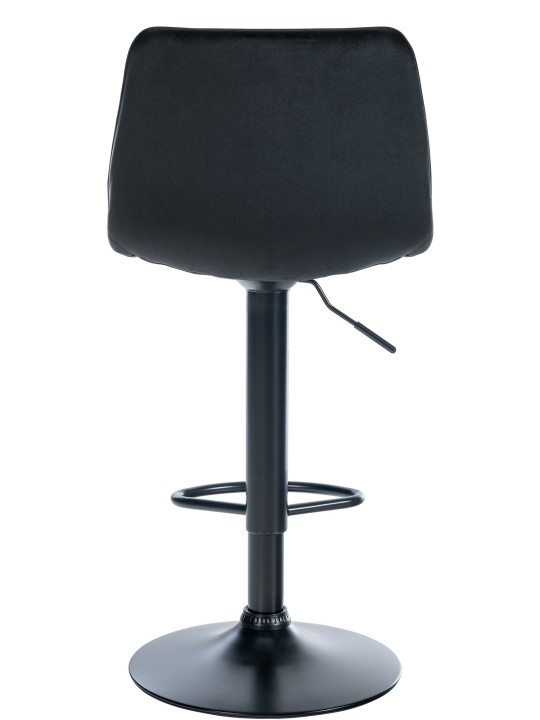 Conjunto de 2 bancos altos Lex veludo, preto Conjunto de 2 bancos altos Lex veludo, preto