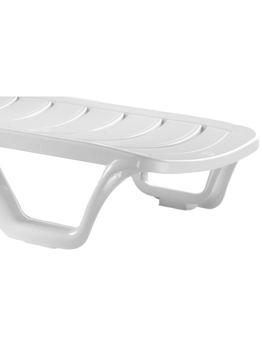 Conjunto de 10 espreguiçadeiras Bahamas, branco