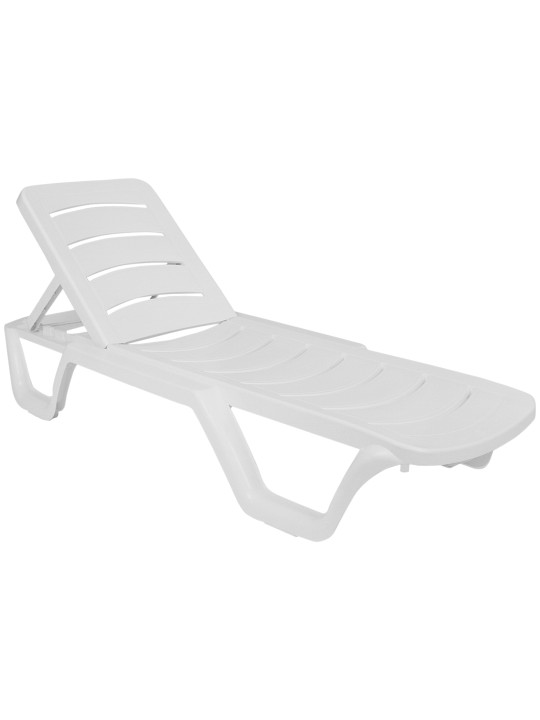Conjunto de 10 espreguiçadeiras Bahamas, branco