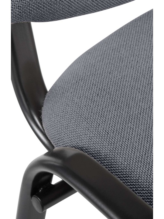 Cadeira para visitantes Ken tecido, cinza