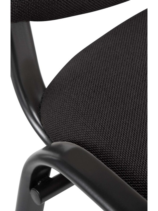 Cadeira para visitantes Ken tecido, preto Cadeira para visitantes Ken tecido, preto