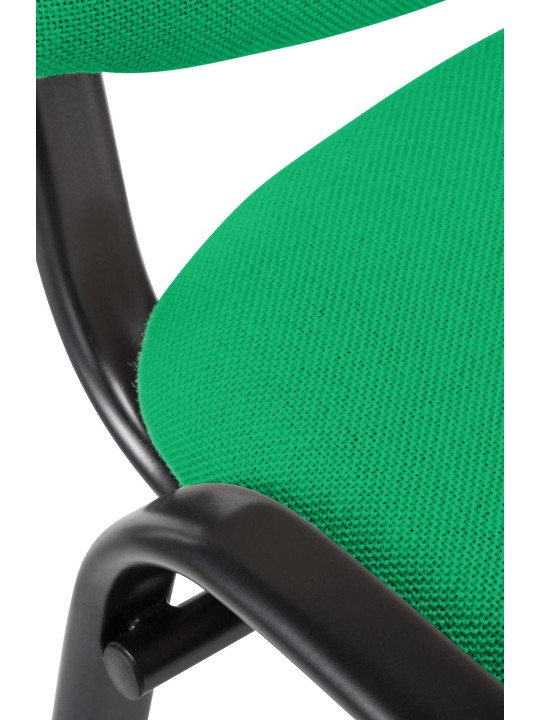 Cadeira para visitantes Ken tecido, verde