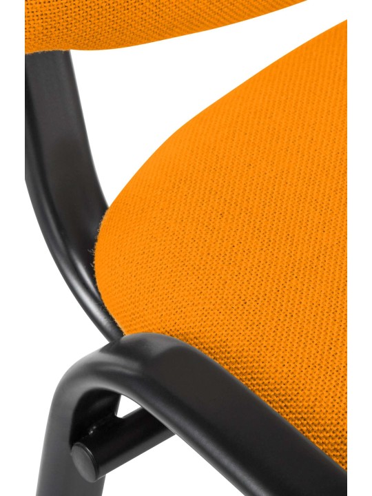 Cadeira para visitantes Ken tecido, laranja