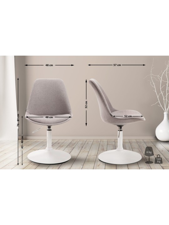 Cadeira Maverick W tecido, cinza Cadeira Maverick W tecido, cinza