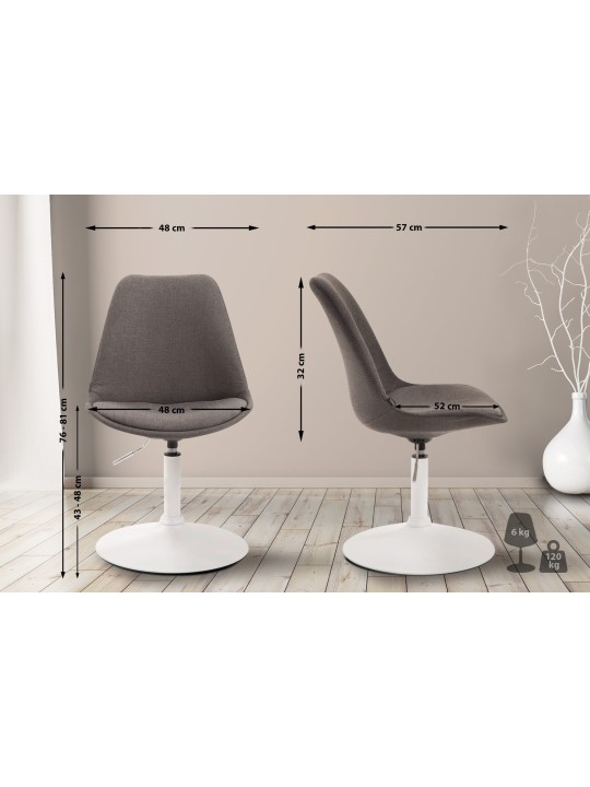 Cadeira Maverick W tecido, cinza escuro Cadeira Maverick W tecido, cinza escuro