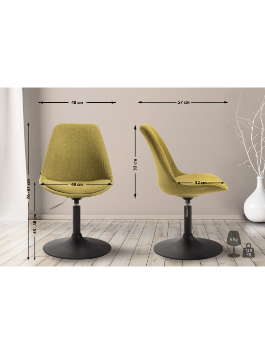 Cadeira Maverick B tecido, verde Cadeira Maverick B tecido, verde