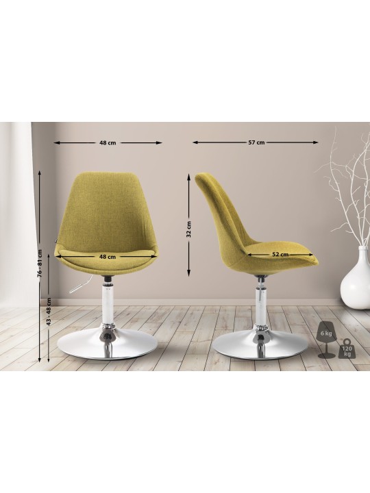 Cadeira Maverick C tecido, verde Cadeira Maverick C tecido, verde