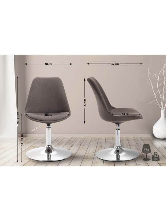 Cadeira Maverick C tecido, cinza escuro Cadeira Maverick C tecido, cinza escuro