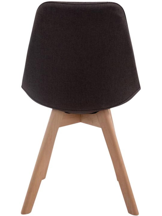 Cadeira para visitantes Borneo V2 tecido Natura, cinza escuro