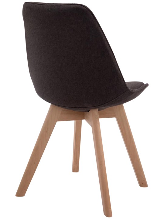 Cadeira para visitantes Borneo V2 tecido Natura, cinza escuro