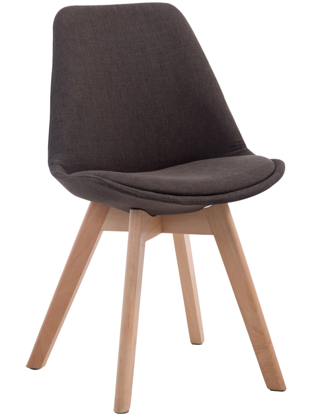 Cadeira para visitantes Borneo V2 tecido Natura, cinza escuro