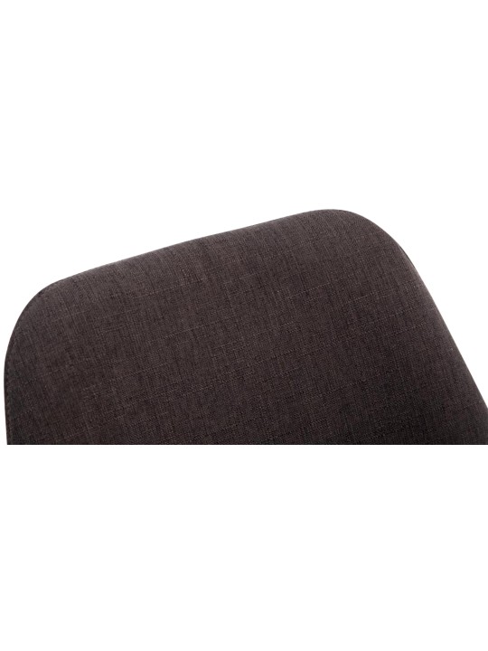 Cadeira para visitantes Borneo V2 tecido Natura, cinza escuro