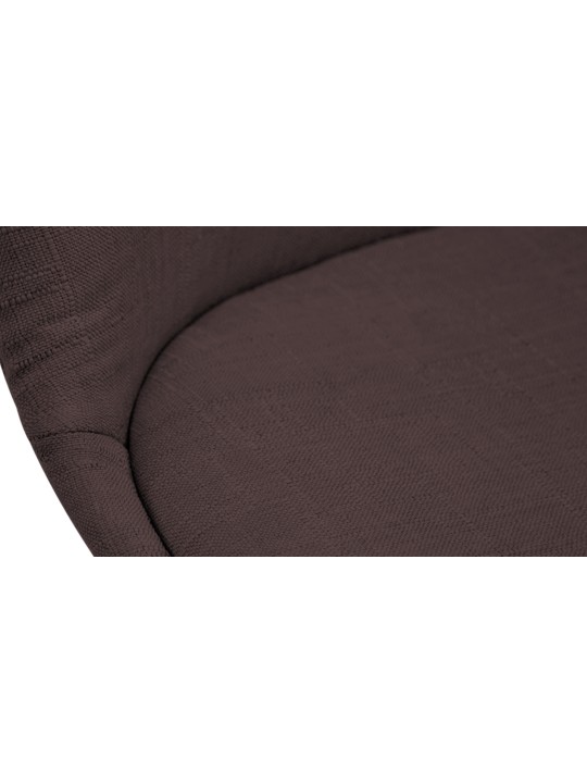 Cadeira para visitantes Borneo V2 tecido Natura, castanho