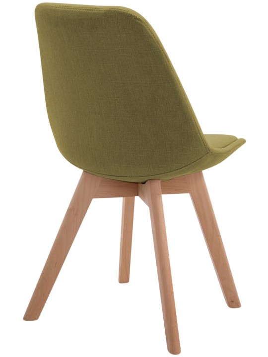 Cadeira para visitantes Borneo V2 tecido Natura, verde