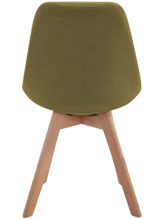 Cadeira para visitantes Borneo V2 tecido Natura, verde