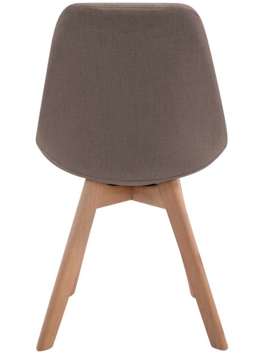 Cadeira para visitantes Borneo V2 tecido Natura, taupe