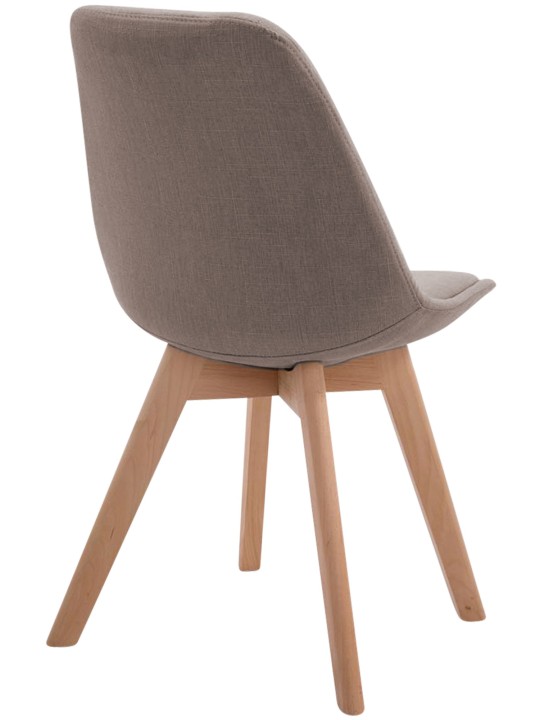Cadeira para visitantes Borneo V2 tecido Natura, taupe