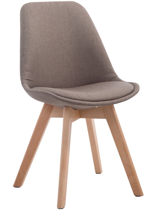 Cadeira para visitantes Borneo V2 tecido Natura, taupe