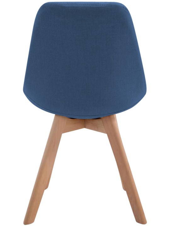 Cadeira para visitantes Borneo V2 tecido Natura, azul